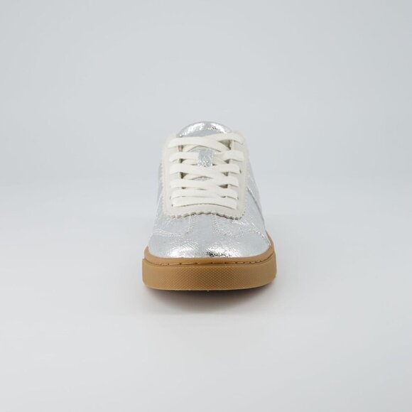 Women's Sneakers Faux Leather Memory Foam Slip Resistant Outsole Casual Shoes - Picture 8 of 9